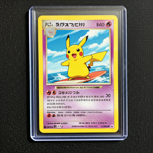 Surfing Pikachu Pokemon Card No. 25